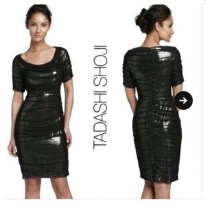 Tadashi Shoji Cocktail Sleeves Dress Size 4 New
